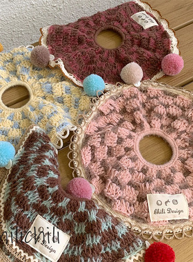 CHILI 原创设计手工钩织冬季限设计发套多色DIY发圈手作diy材料包