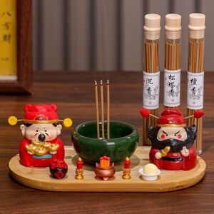 皆如愿神仙财神爷家居书房茶桌茶