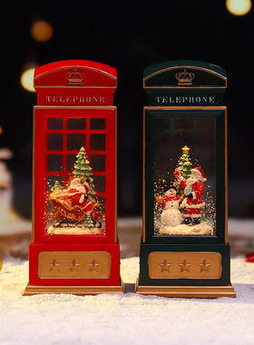 驰猫祝福圣诞老人麋鹿装饰摆件