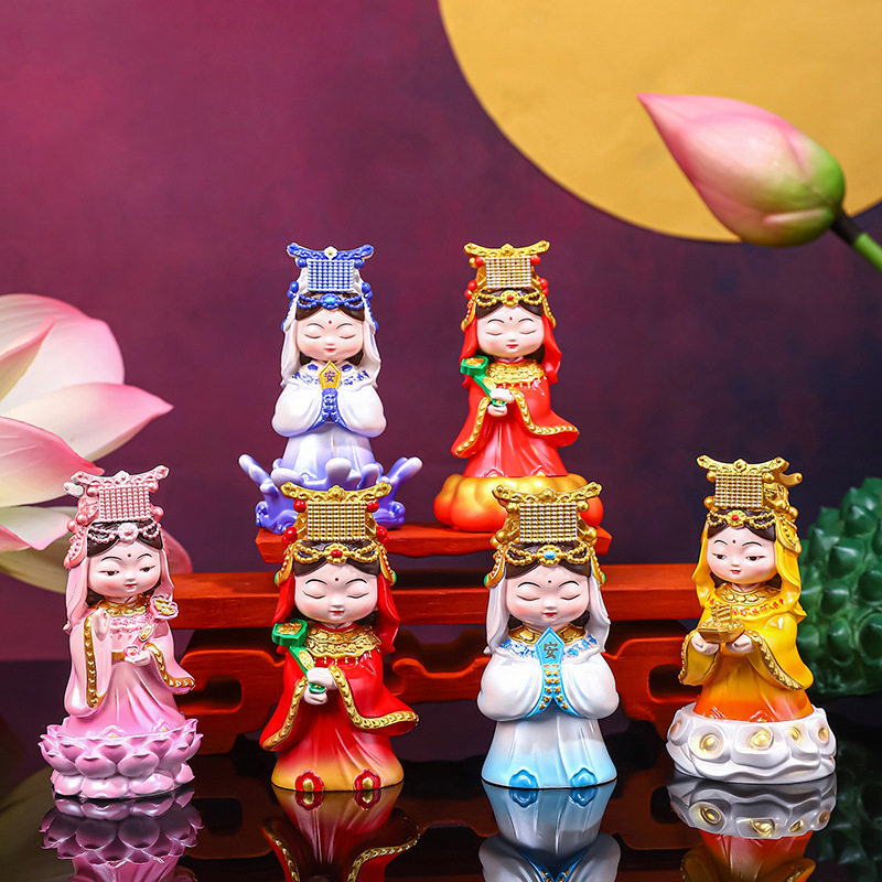 全越如意妈祖树脂工艺装饰摆件