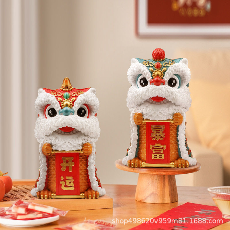 醒狮摆件客厅玄关酒柜店铺前台装饰乔迁开业礼物办公室桌面装饰品,家居饰品,装饰摆件,淘宝优惠券,粉丝福利购,淘宝优惠卷