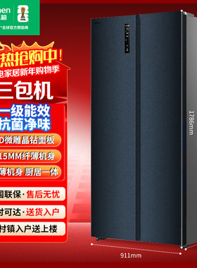 容声BCD-555WD17HP对开门双开门