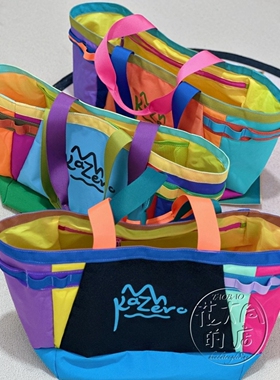 多巴胺配色30L大容量时尚拼色托特包单肩手提包女新款通勤旅行包