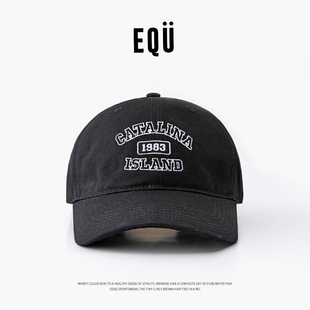 catalina island美式复古字母刺绣大头围鸭舌帽子春夏季潮牌街头