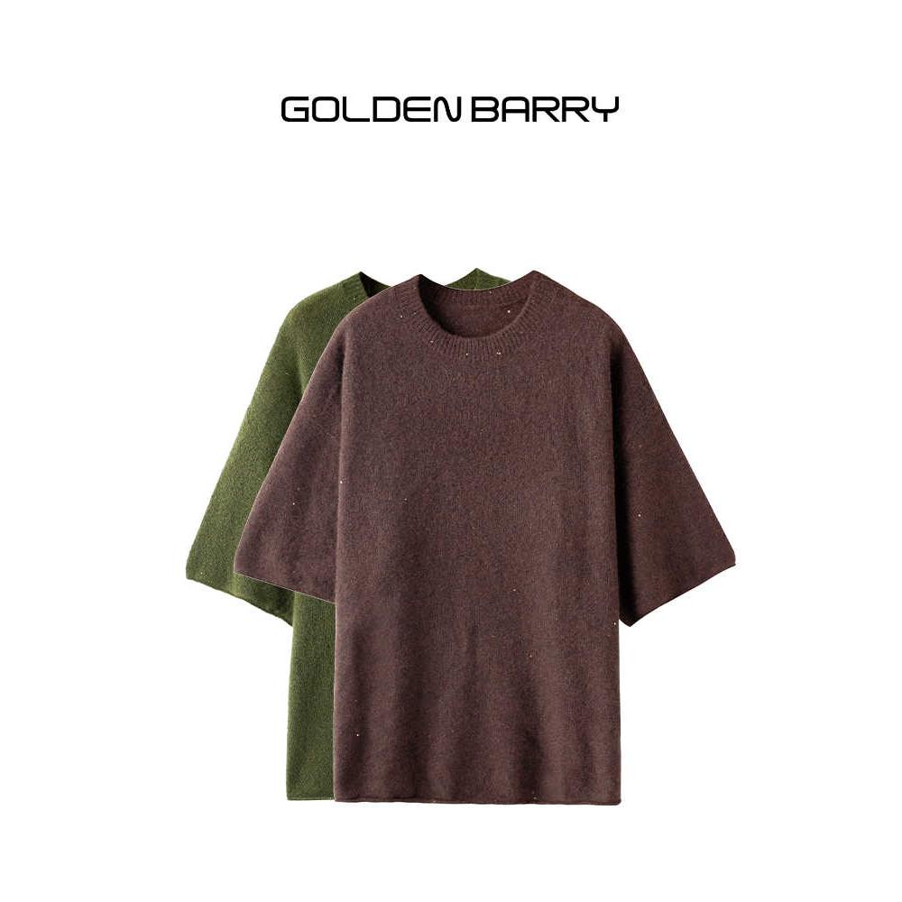 GOLDEN BARRY金和百瑞243078软绵绵羊绒桑蚕丝短袖毛衣
