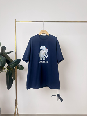 GOLDENBARRY|201867/201867-1复古小象印花短袖T恤