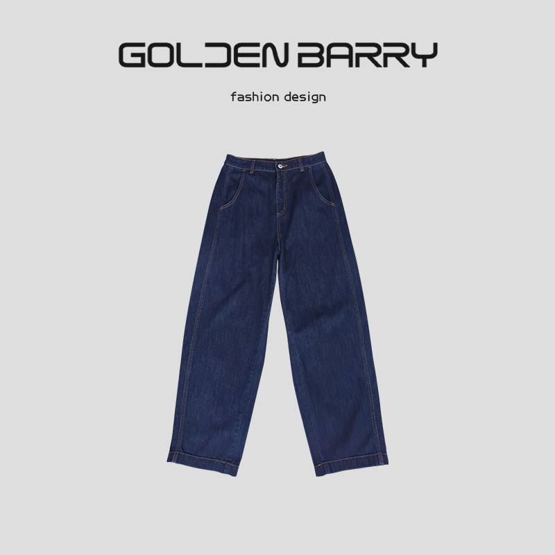 GOLDENBARRY|金和百瑞 505110女装丹宁蓝镰刀牛仔裤,女装/女士精品,牛仔裤,淘宝优惠券,粉丝福利购,淘宝优惠卷