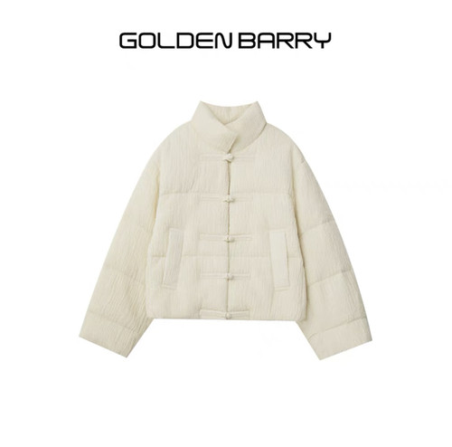 GOLDEN BARRY金和百瑞2024年冬季新中式温暖蓬松立领鹅绒服133080
