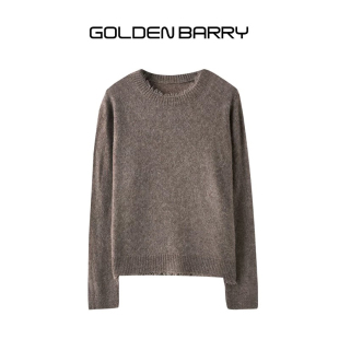 GOLDEN 73.2%山羊绒圆领毛衣243083 BARRY金和百瑞2024年秋冬新品