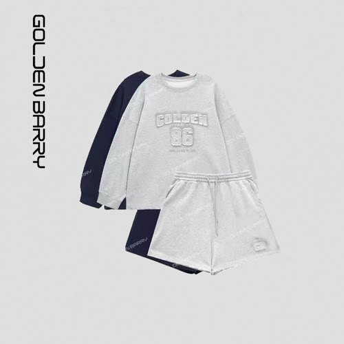 GOLDEN BARRY｜金和百瑞2025年春413007休闲网球运动卫衣套装