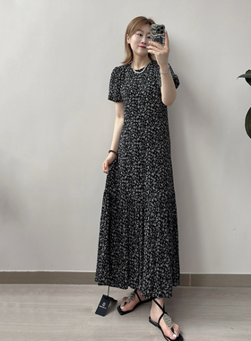 GOLDENBARRY|金和百瑞 301242 满天星碎花泡泡袖连衣裙