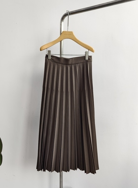 GOLDENBARRY|金和百瑞310004 显瘦高腰女士百搭气质长款百褶裙女