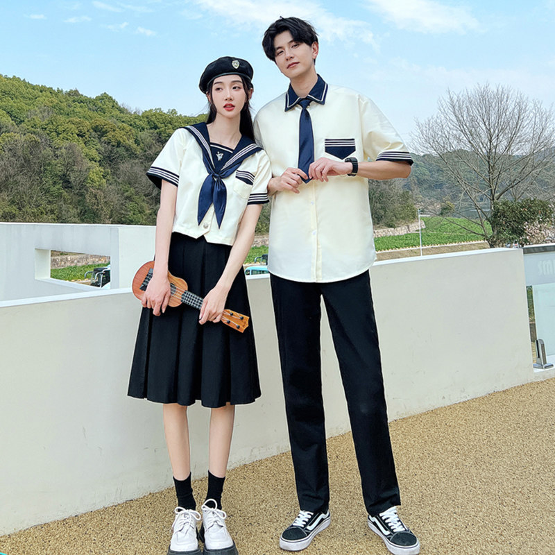 日系JK制服水手服班服夏季初中学生合唱演出英伦学院风高中生校服