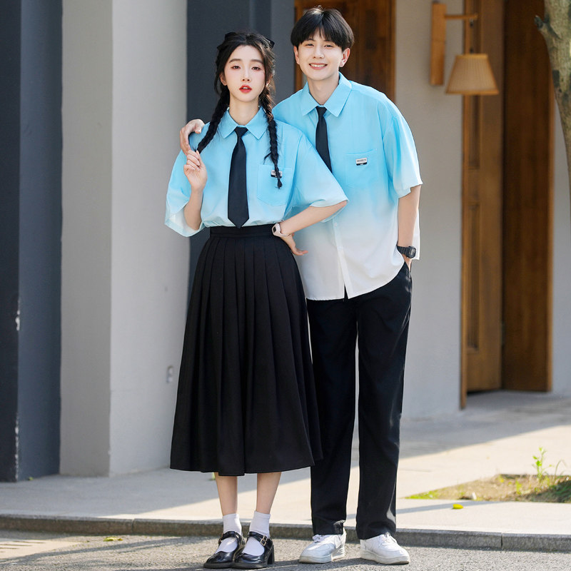 运动会班服学院风高中生朗诵服初中演讲比赛套装女诗歌合唱团长裙