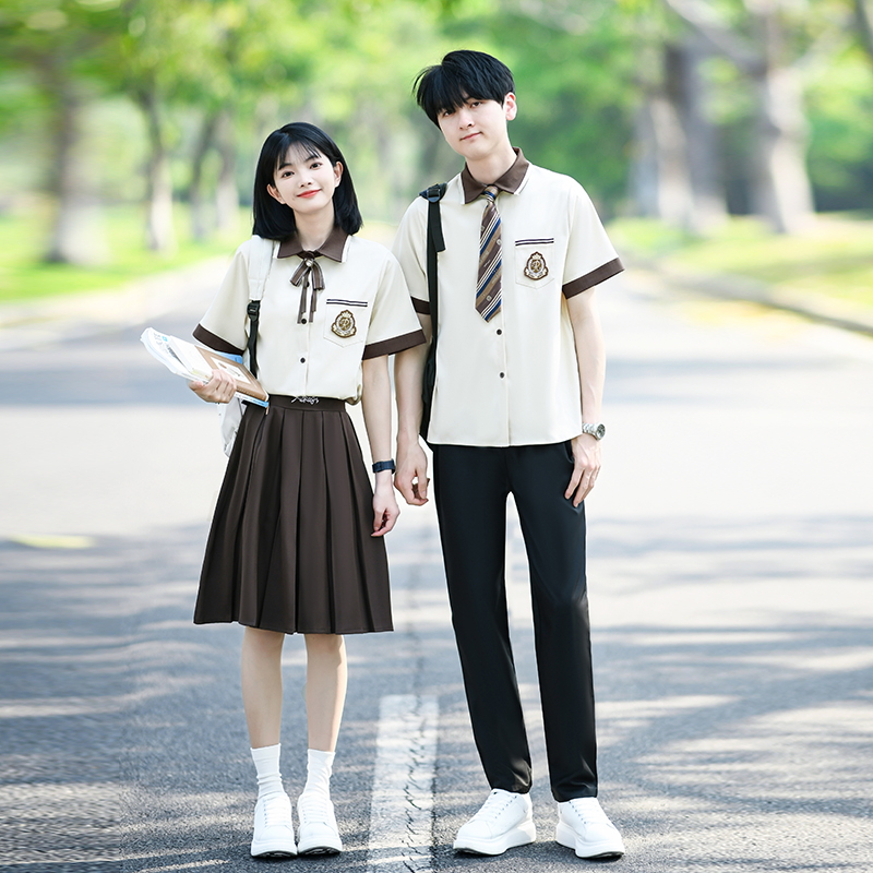 2025夏季新款中小学生班服衬衫JK制服初高中生合唱演出毕业照校服