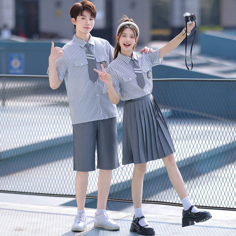 夏季小学六年级毕业班服初中生运动会高中生学院风校服合唱演出服