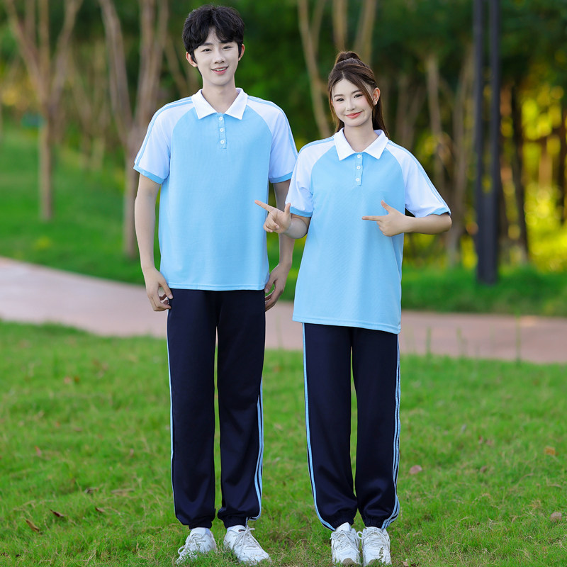 班服学院风初中小学生运动会套装夏季短袖t恤高中生演出校服定制