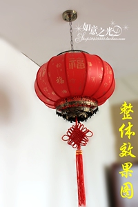 灯笼大红高档婚庆挂饰乔迁户外春节阳台防水中式宫喜庆新年装饰品