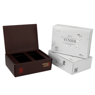 纸袋定制手提袋购物袋工厂定 制包装盒新颖印花蛤壳产品盒包装可