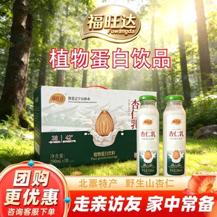 福旺达杏仁乳植物蛋白饮料290ml×10瓶装(植物蛋白1.2g)