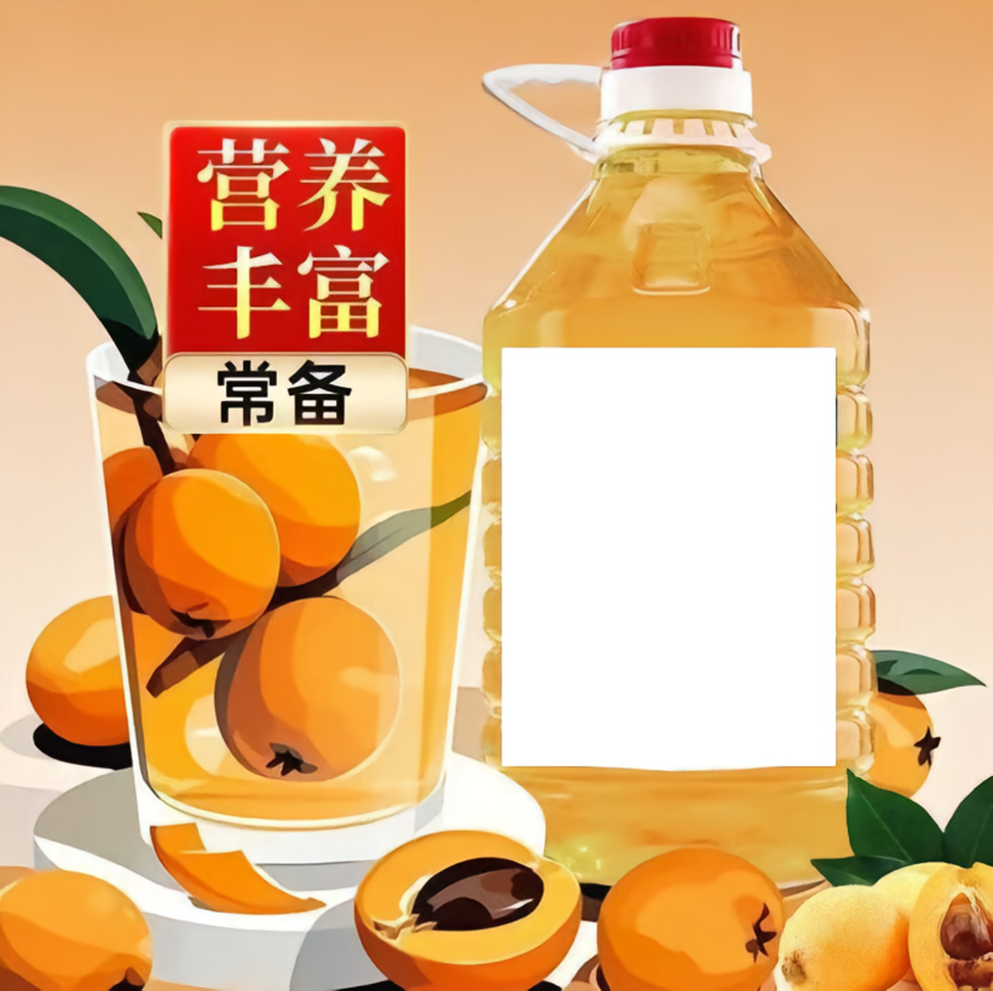 益康莱食品枇杷秋梨米酒五斤大桶装微甜果酒无添加微醺酒正宗露酒