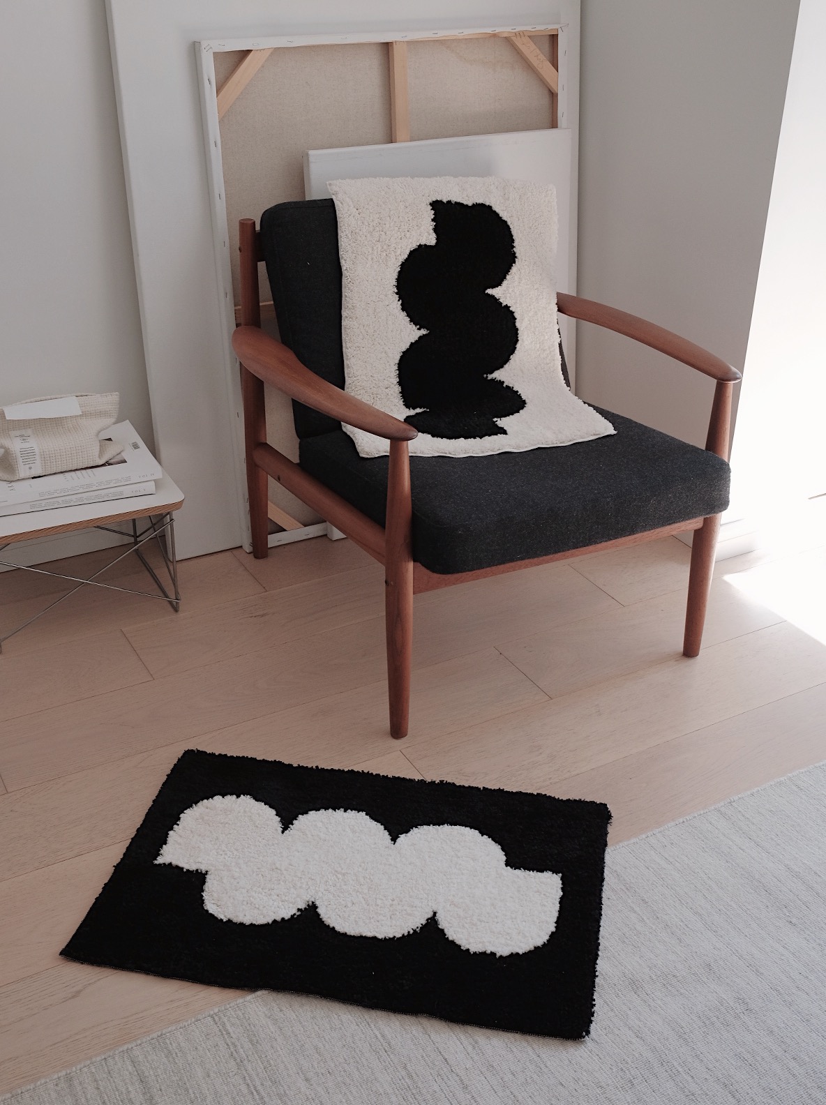 JFdesign簇绒北欧卧室入户地毯