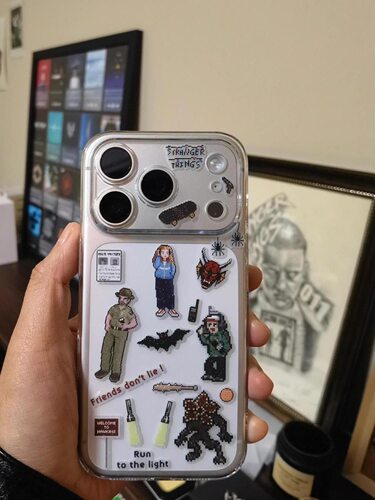 个性怪奇物语像素人物适用iPhone17promax手机壳苹果16pro/14软壳13透明12软保护套11防摔15pro创意