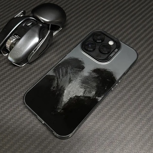 简约朦胧接吻情侣艺术高级感ins适用iPhone16/17pro苹果13男生手机壳14软壳新款11防指纹男女14plus磨砂防摔