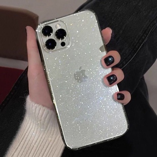 ins小红书同款 闪粉透明手机壳11苹果12promax仙女软iPhoneX网红13