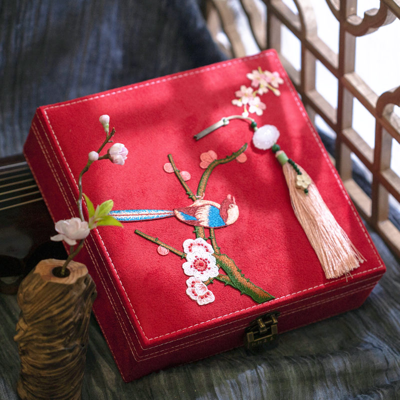 结婚礼品伴娘首饰盒大容量