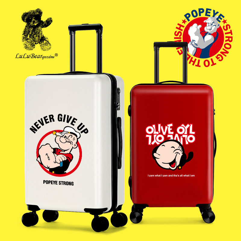 大力水手行李箱20寸网红拉杆箱万向轮女韩版男24儿童密码旅途行箱在类目 箱包皮具/热销女包/男包, 旅行箱中 - 来自Buy2taobao.com提供专业的淘宝代购服务