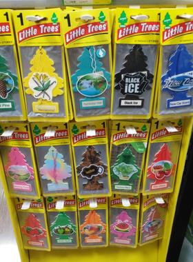 包邮汽车香片美国小树little trees车内装饰香薰香膏车载香水挂