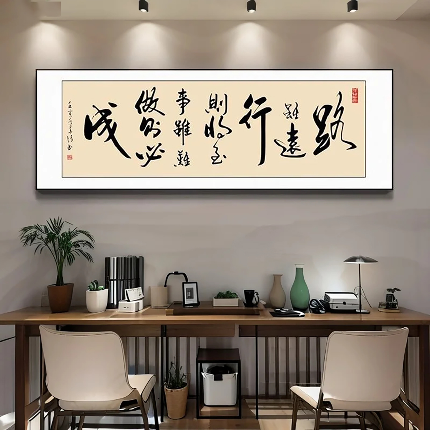 办公室装饰画大气书法字画客厅沙
