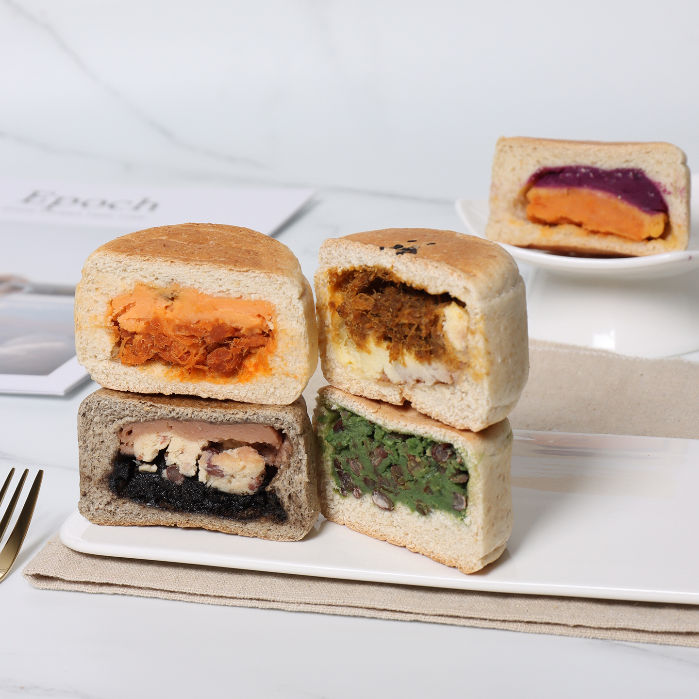 橡木盾花木轮多种口味全麦欧包