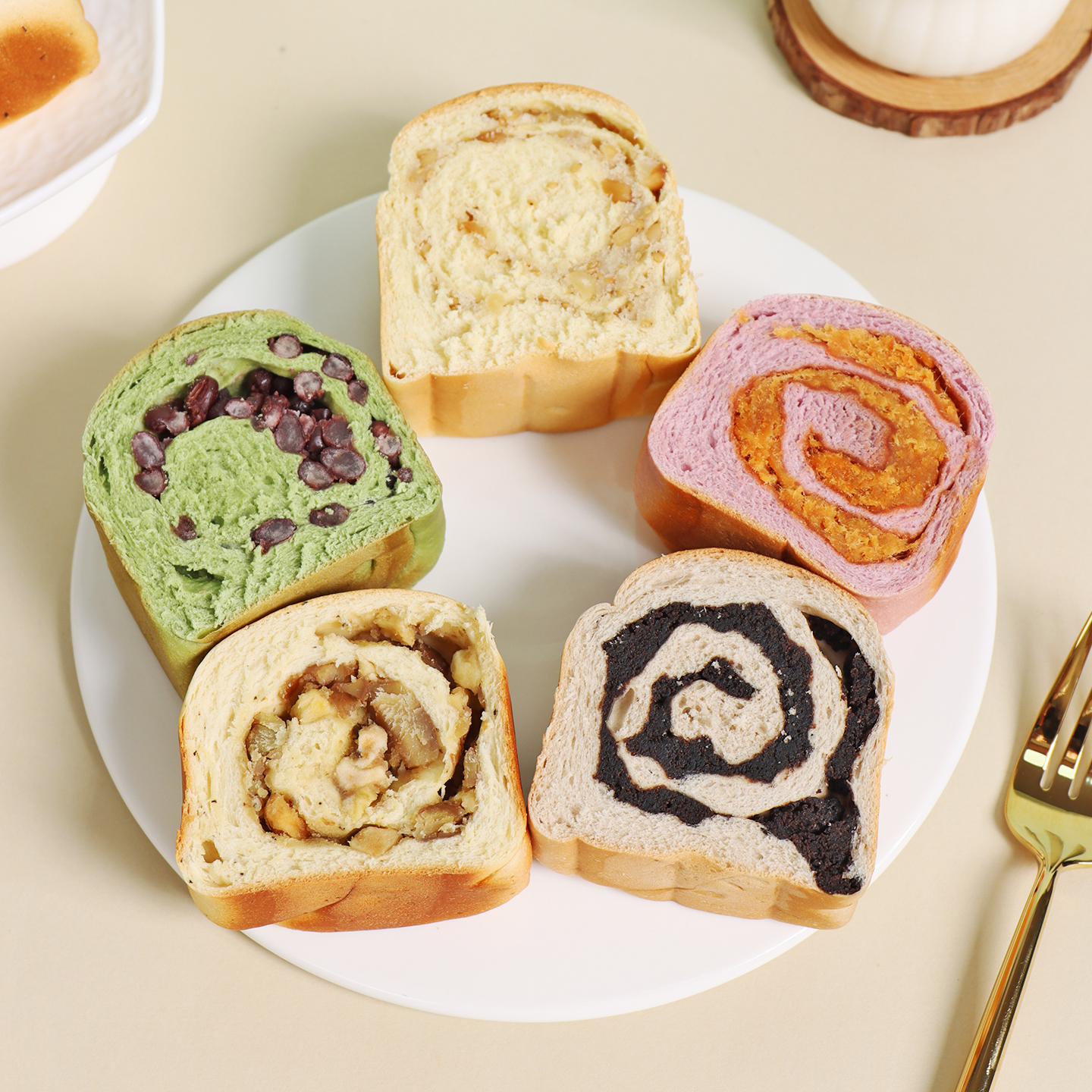 橡木盾手撕吐司面包卷卷包