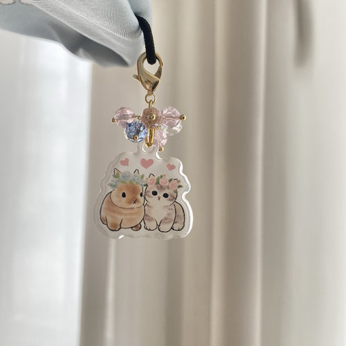 拉链扣水晶滴胶鲨鱼猫手工制作