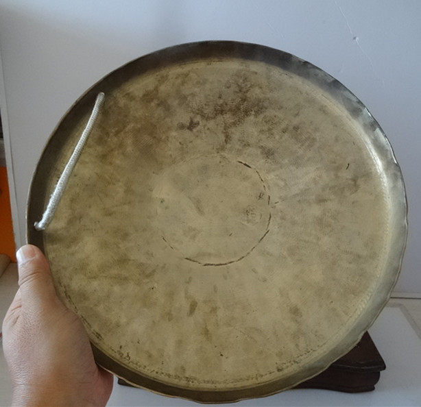 老铜锣老锣鼓铜器老锣民族老乐器怀旧收藏电影道具实物照按图发货