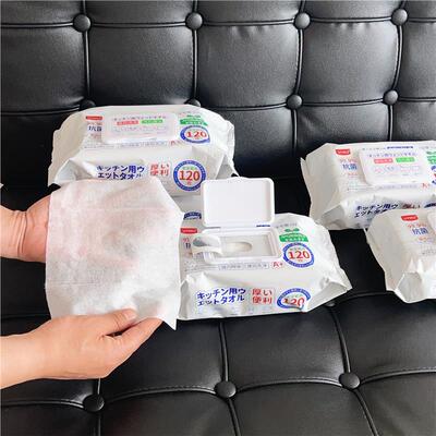 1.4斤这么大一包 太值了 120抽装多功能厨房灶台去油污清洁湿巾