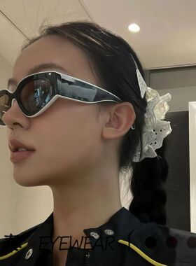 2026新款复古熊猫色小红书同款猫眼欧美防紫外线遮阳小香风太阳镜