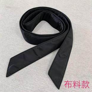 羽绒服专用腰带黑色女2025新款装饰冬季女款长款配饰配件棉衣棉服