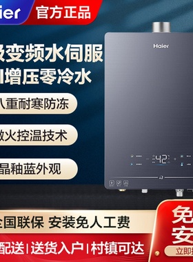 Haier/海尔 JSQ30-16QR5DPQGU1 16升天燃气热水器增压零冷水伺服