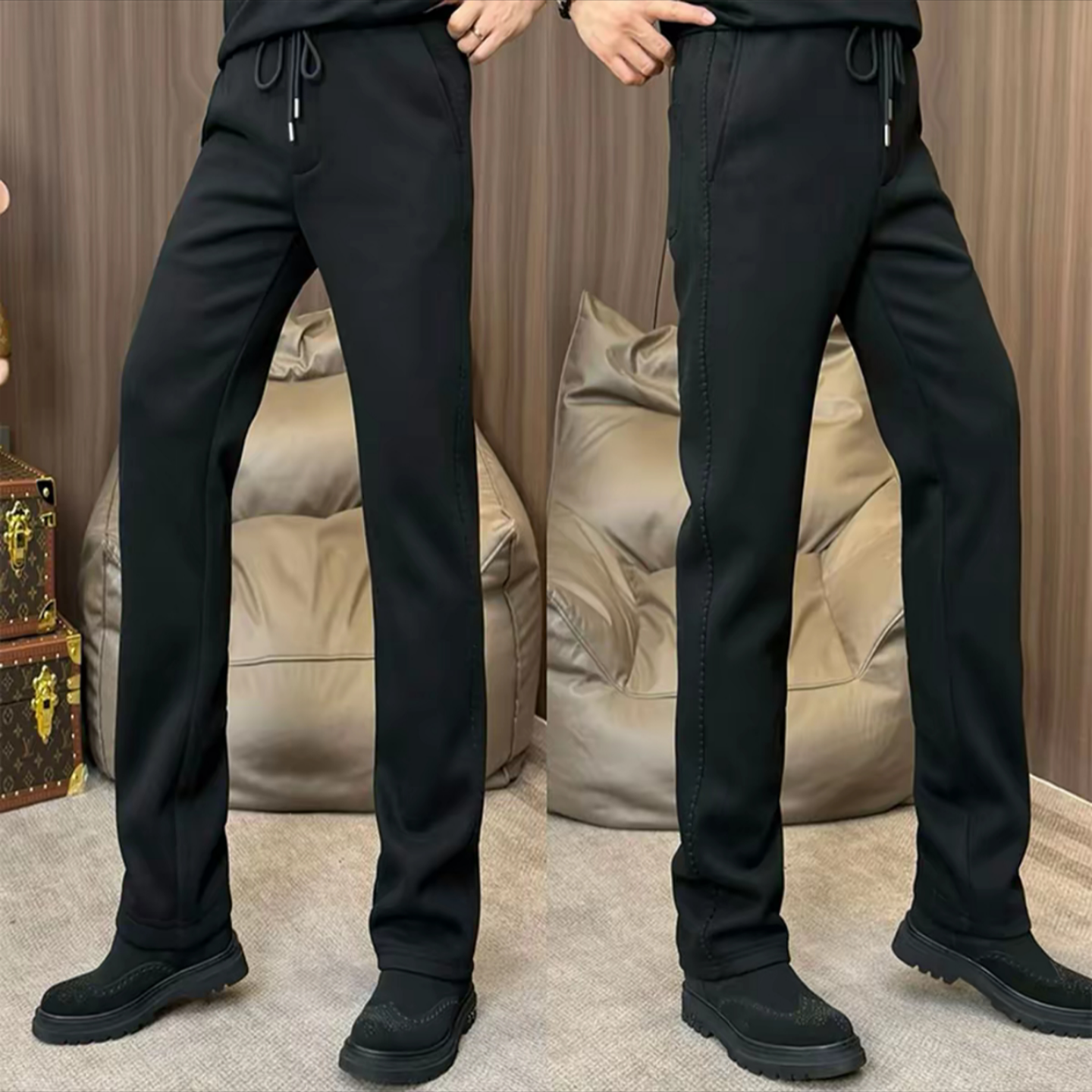 男士简约百搭纯色户外休闲裤