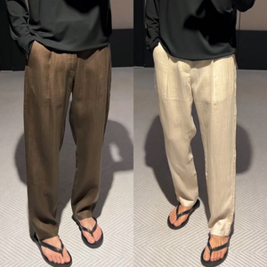 早秋薄款欧货轻奢高端百搭直筒裤