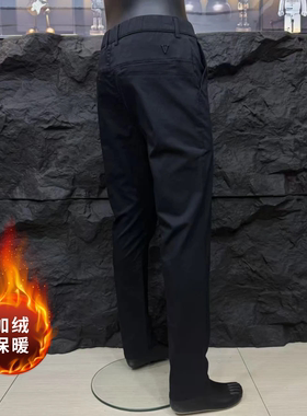 轻奢品质秋冬加绒商务休闲小脚裤
