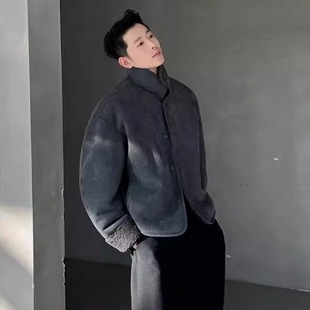 冬季新款夹克外套男上衣休闲时尚潮流百搭轻奢高级感痞帅小众设计