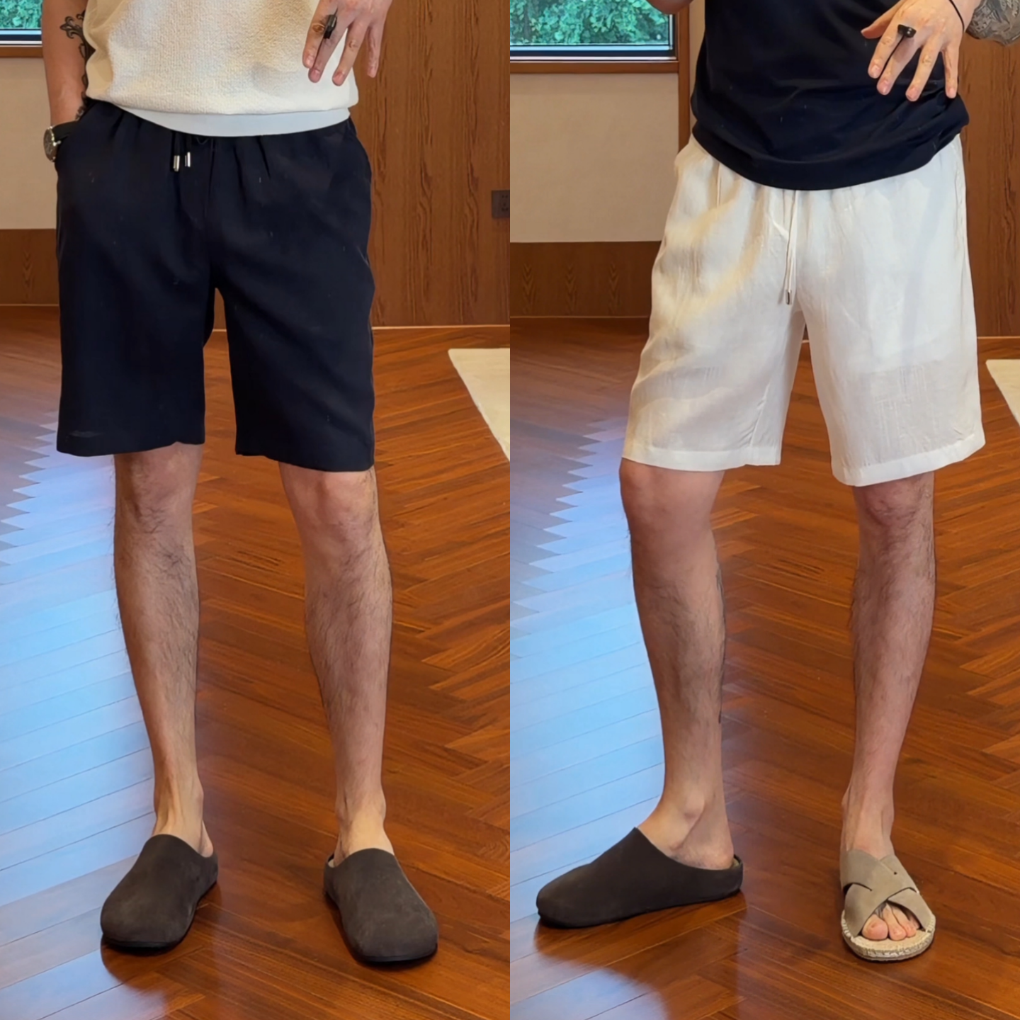 老钱风轻奢净版休闲短裤夏季新款男士时尚简约百搭轻薄透气五分裤