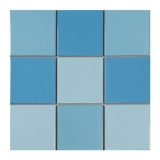 Бассейн, синяя мозаика, дорожная вилла