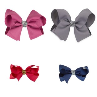 staer甜美大蝴蝶结发夹发卡环保不含镍10cm带闪片 现货bow