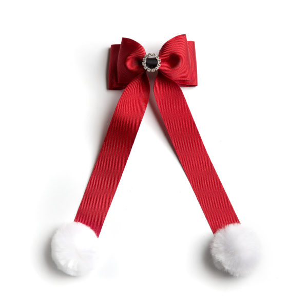 英国新年燕尾飘带公主风节日发夹