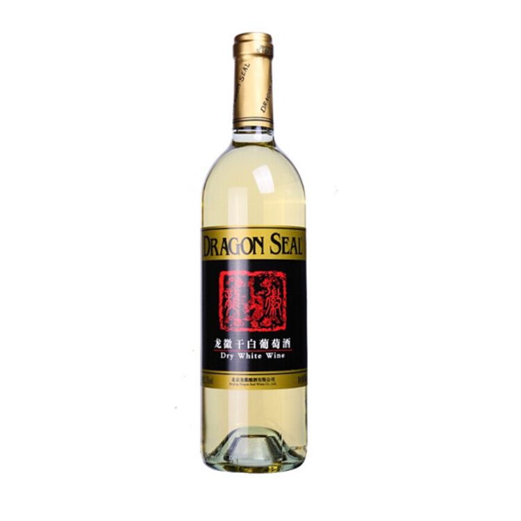 京华珍酿龙徽葡萄酒黑标干白 霞多丽 夏多内 12度750ml单支装包邮